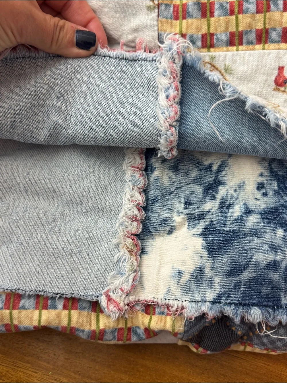 Handmade Denim Rag Quilt 64